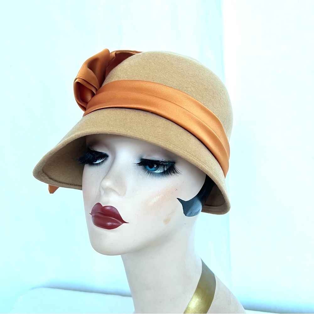 Vintage Henry Pollak New York Cloche Flapper Style 20s Hat - Picture 10 of 15